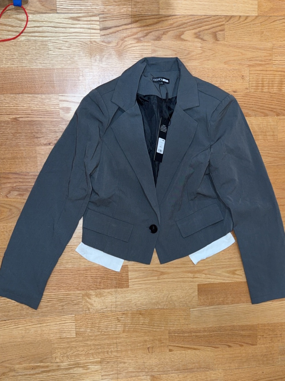 Fashion nova small Women's Gray Cropped Blazer